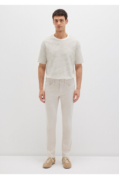 Mavi Jake Ecru Comfort Gabardine Trousers 0042222763