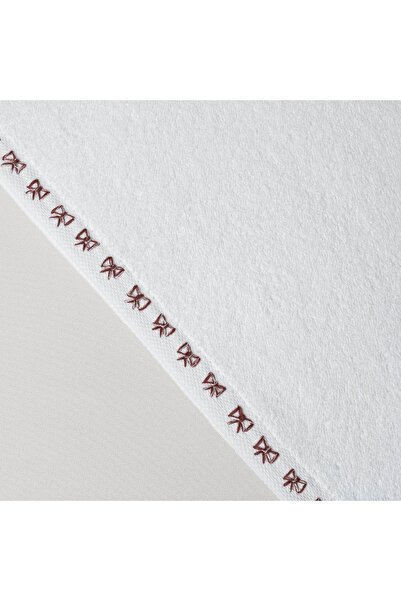 Linens Ribbon Cotton 50X85 cm Face Towel White