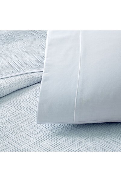 Taç Blue Crown Jacquard Vignes Double Pique Set