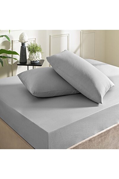 Taç Anthracite Colored Double Ranforce Sheet Set
