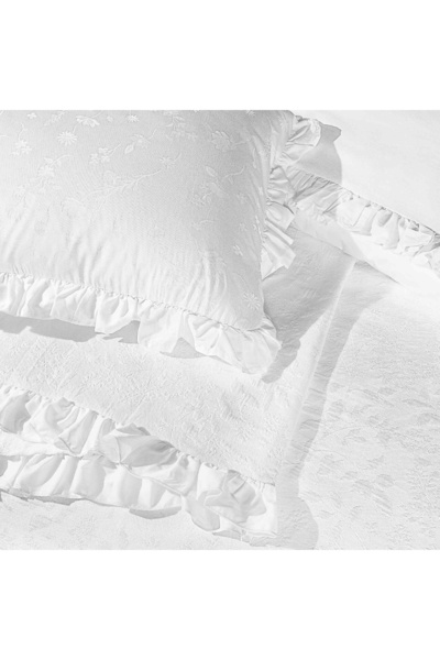 Taç Octavia White Double Bed Duvet Cover Set