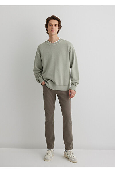 Mavi Marcus Hazy Olive Green Comfort Gabardine Trousers 0035188050