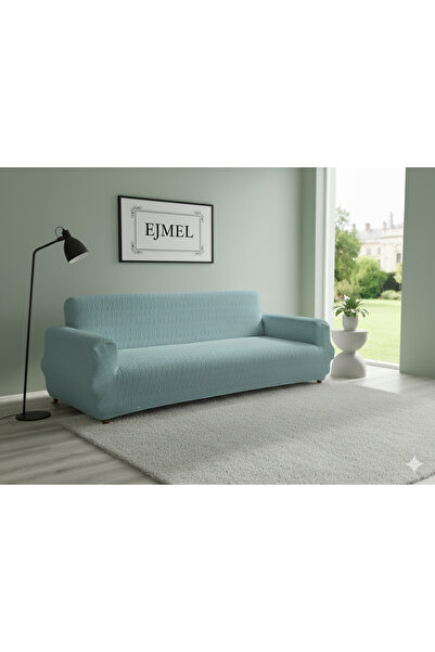 EJMEL Husa de scaun JAKAR model nou cu dungi Husa pentru canapea extensibila Husa de canapea 3 piese elastica AKALITE