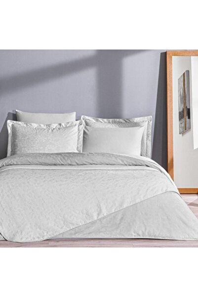Taç Rodrigo Gray Pique Double Duvet Cover Set