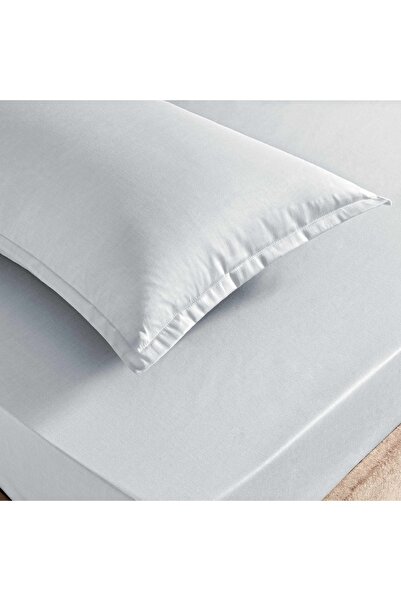 Taç Gray Satin Double Sheet Set - Color Dreams