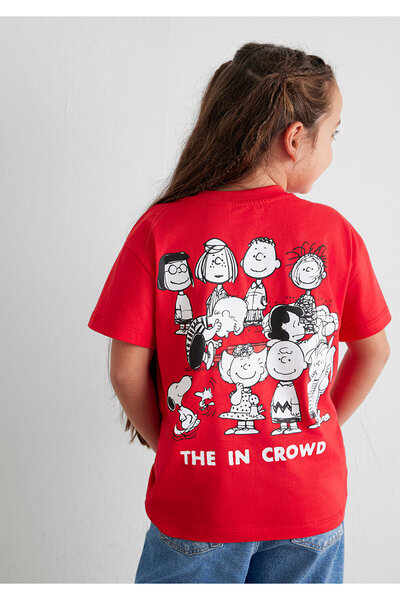 Mavi Peanuts Printed Red T-Shirt Loose Fit / Loose Relaxed Cut 7610320 -70471