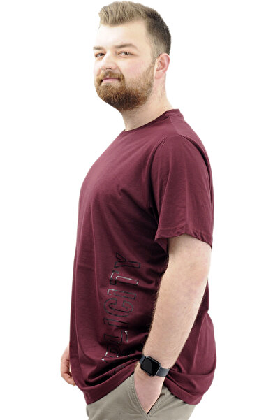 ModeXL Чоловіча футболка - велосипедна горловина, великий розмір, з принтом - SIMPLICITY U24046 Мурдем