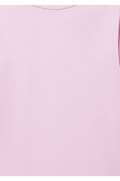 Mavi Ribbed Pink Basic T-Shirt Fitted / Fitted Cut 7610260-86953