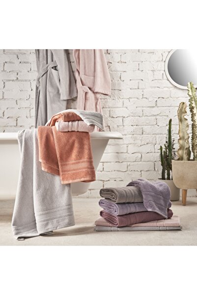 Linens Soft Cotton 85X150 cm Bath Towel Gray
