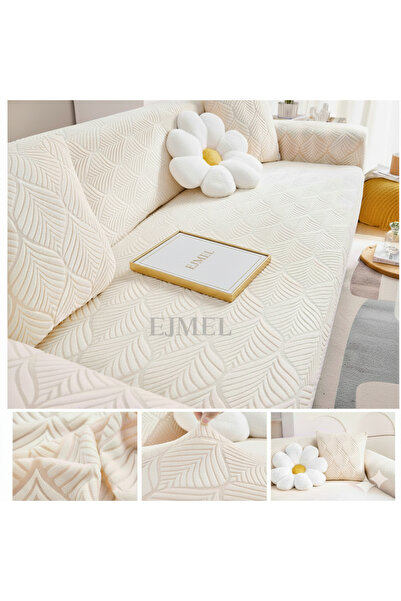 EJMEL JAKAR koltuk örtüsü çekyat kılıfı kanepe örtüsü 3lü esnek lastikli KALİTEli leke tutmaz