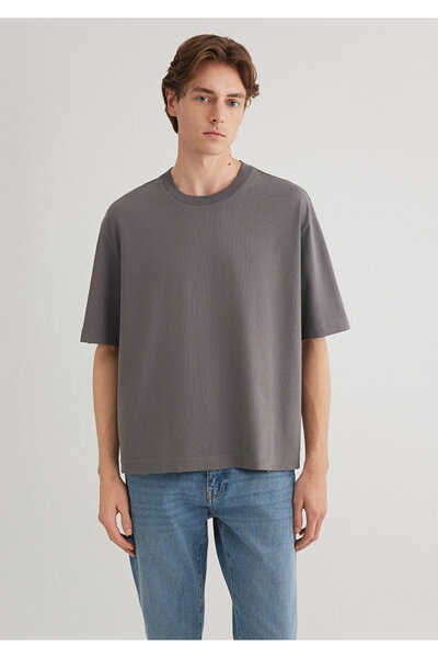 Mavi Gray Basic T-Shirt Boxy Fit 0612489 -80020