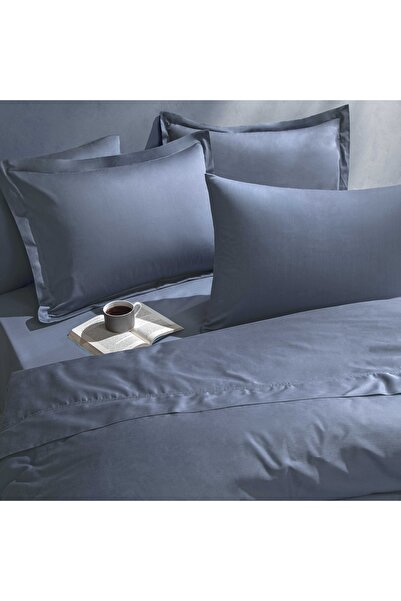 Linens Mix&Match Cotton Satin King Size Bed Sheet Indigo