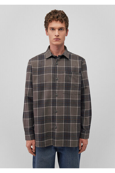 Mavi Kostkovaná šedá košile Regular Fit / Regular Fit 0211331 -89069