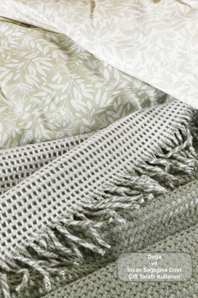 Elart Carlos Blanket Double Waffle (200X220 cm) Green