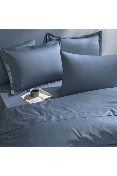 Linens Mix&Match Cotton Satin Double Duvet Cover Indigo