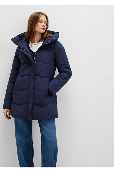 Mavi Water Repellent K Hooded Navy Blue Inflatable Jacket 1110439-83699