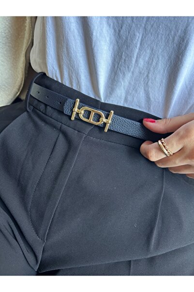 LİA KEMER حزام نسائي طويل منقوش ذهبي اللون من Pearl Klasik، حزام للسترة، حزام...