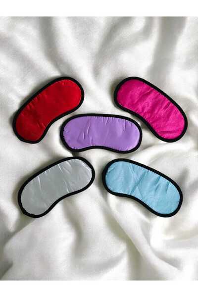 diclecollection Saten Uyku Bandı Göz Bandı Seyahat Göz Bandı 1 Adet (Karışık ...