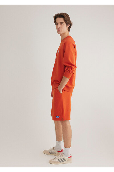 Mavi Logo Printed Orange Sweatshirt 0S10335-70435