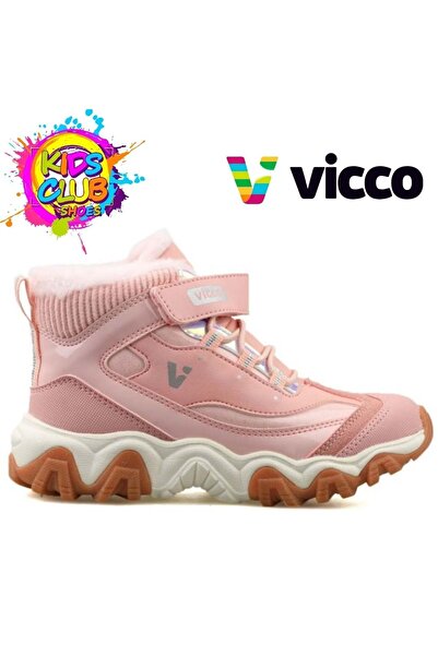 Vicco D'lites Radus Phylon Rubber Sole Μάλλινες Ορθοπεδικές Παιδικές Μπότες PUDRA