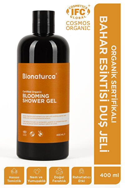 BIONATURCA Organik Sertifikalı Bahar Esintisi Duş Jeli 400 ml -