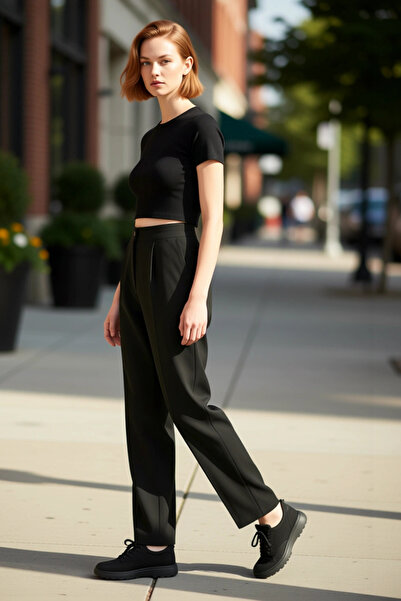 PayBuy Γυναικεία Μόδα Φαρδύ Παντελόνι ίσιο Καλούπι Χειμερινής Εποχής Καθημερι...