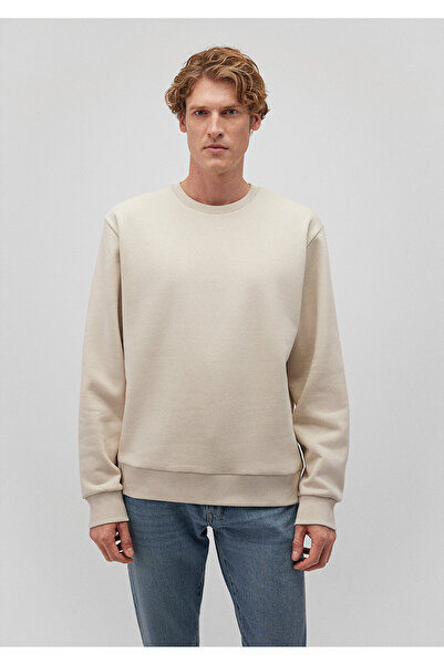 Mavi Crew Neck Beige Basic Sweatshirt 0S10276-70322