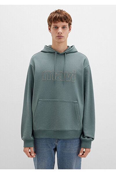 Mavi Mikina s potištěným zeleným logem - 0S10196-71577