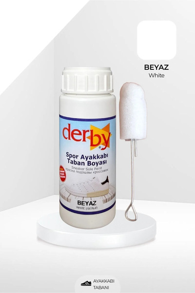 Derby Spor Ayakkabı Taban Boyası Siyah 100ml