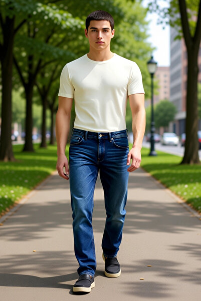 PayBuy Men's Fashion Skinny Slim Fit Jeans Denim Pants Comfort Woven Daily Use Durable Material