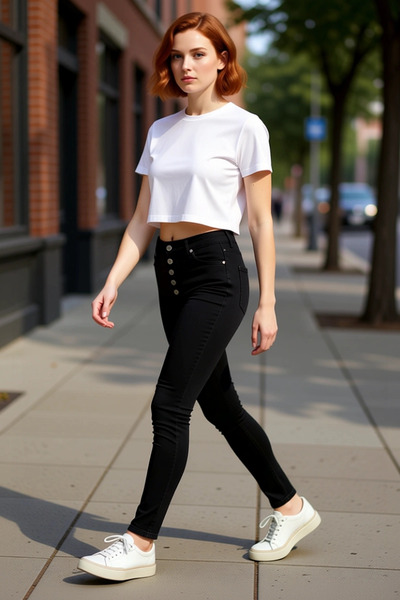 PayBuy جينز نسائي ضيق عالي الخصر وضيق الساق غير يتلاشى، مزيج يومي للاستخدام ا...