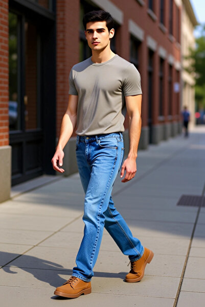 PayBuy Men's Fashion Straight Fit Denim Jeans Pants Cotton Daily Use Weekend Seasonal Use