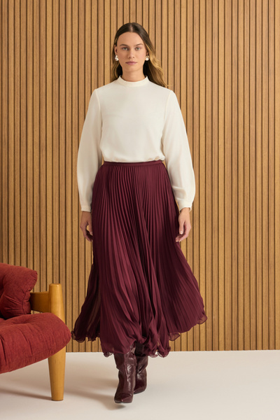 Aker Bordo Etek Ucu Misinalı Piliseli Etek