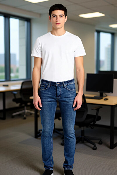 PayBuy Men's Fashion Skinny Fit Slim Fit Jeans Pants Cotton Daily Use Weekend Durable Material