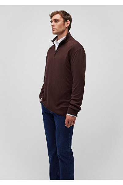 Mavi Πουλόβερ Stand Collar Claret Red - Ημιφερμουάρ, κανονική εφαρμογή 0710247 -88083