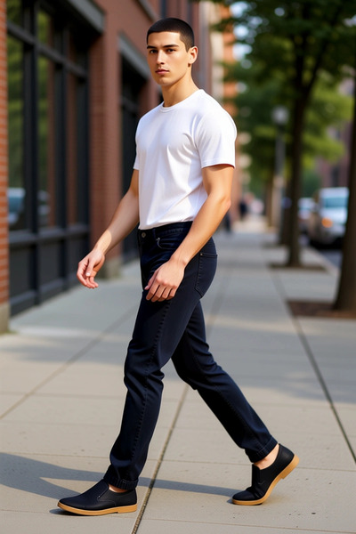 PayBuy Ανδρικό τζιν παντελόνι Jogger μόδας κανονικό αγόρι κανονική μέση βαμβακερή καθημερινή χρήση Εποχιακή χρήση