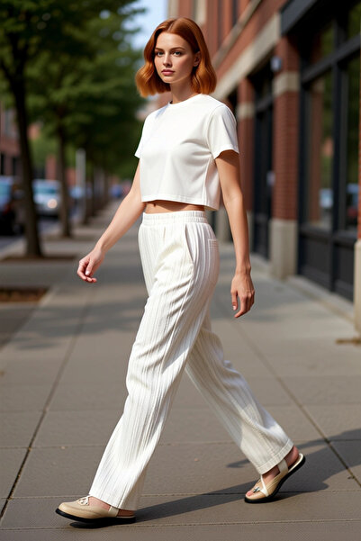 PayBuy Γυναικείο Μόδα Ψηλόμεσο Παντελόνι Casual Καλοκαίρι για Καθημερινά Συνδ...