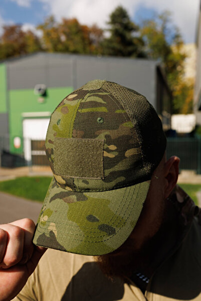 Lion camo Бойна шапка с велкро камуфлажна рипстоп закопчалка