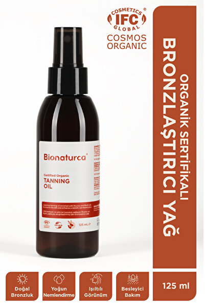 BIONATURCA Organik Sertifikalı Bronzlaştırıcı Yağ 125 ml -