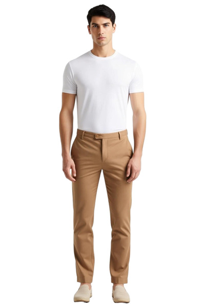 PayBuy Чоловічі модні брюки-чіно з вузькими штанинами, італійський крій, для повсякденного та ділового стилю