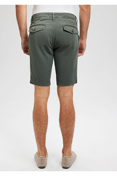 Mavi Green Linen Chino Shorts -0436187704