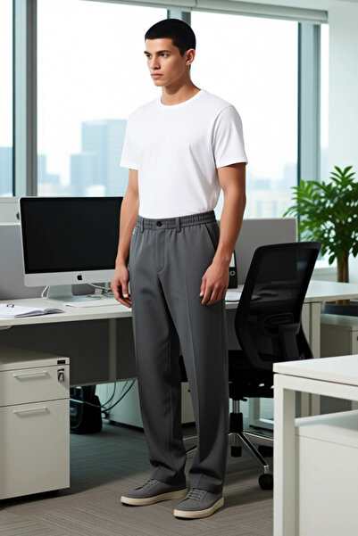 PayBuy Men's Fashion Loose Wide Leg Pants Casual for Daily Wear Weekend Summer