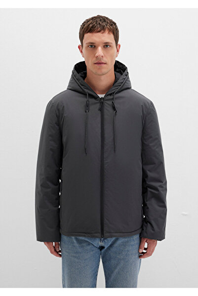Mavi Hooded Anthracite Puffer Jacket 0110352 -86803