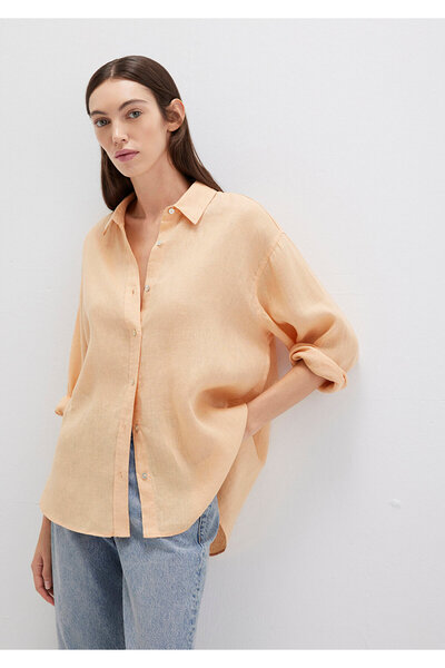 Mavi Orange Linen Lux Touch Shirt - Loose Fit 1210747 -71219