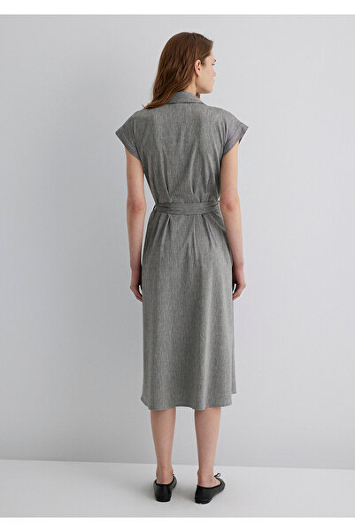 Mavi Gray Linen Blended Dress -1310510-87033