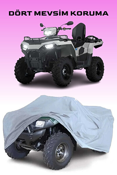 Breen Polaris Sportsman 570 Uyumlu  Touring ATV SU GEÇİRMEZ BRANDASI -GRİ