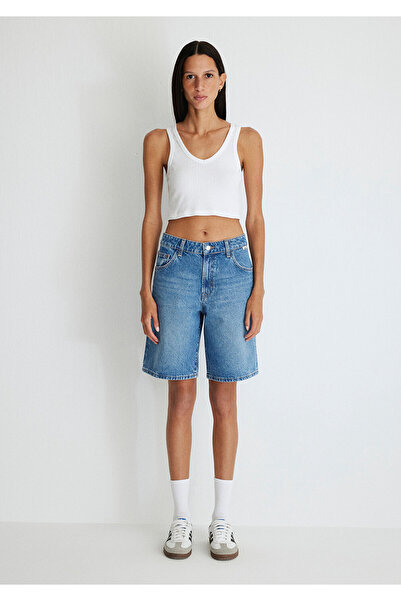 Mavi Melina Real Blue Indigo Mavisi Jean Şort 1410144-87086