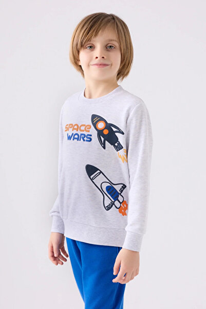 Rolypoly Boy's Gray Tracksuit Set