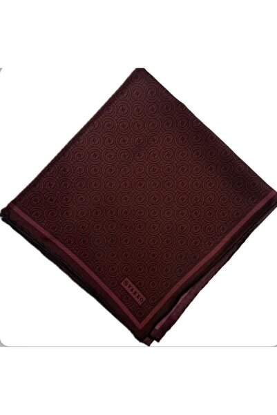 Vakko Шовковий шарф Tivil Monogram 41408-бордовий