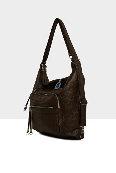 Bagmori Brown Women's Five-Pocket Casual Strap and Backpack Bag M000008664